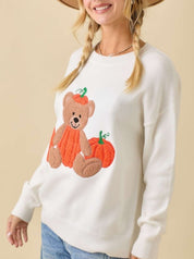 Pumpkin Cuddle Teddy Sweater