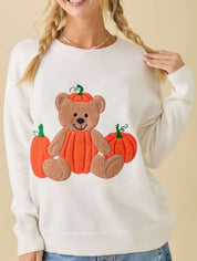 Pumpkin Cuddle Teddy Sweater
