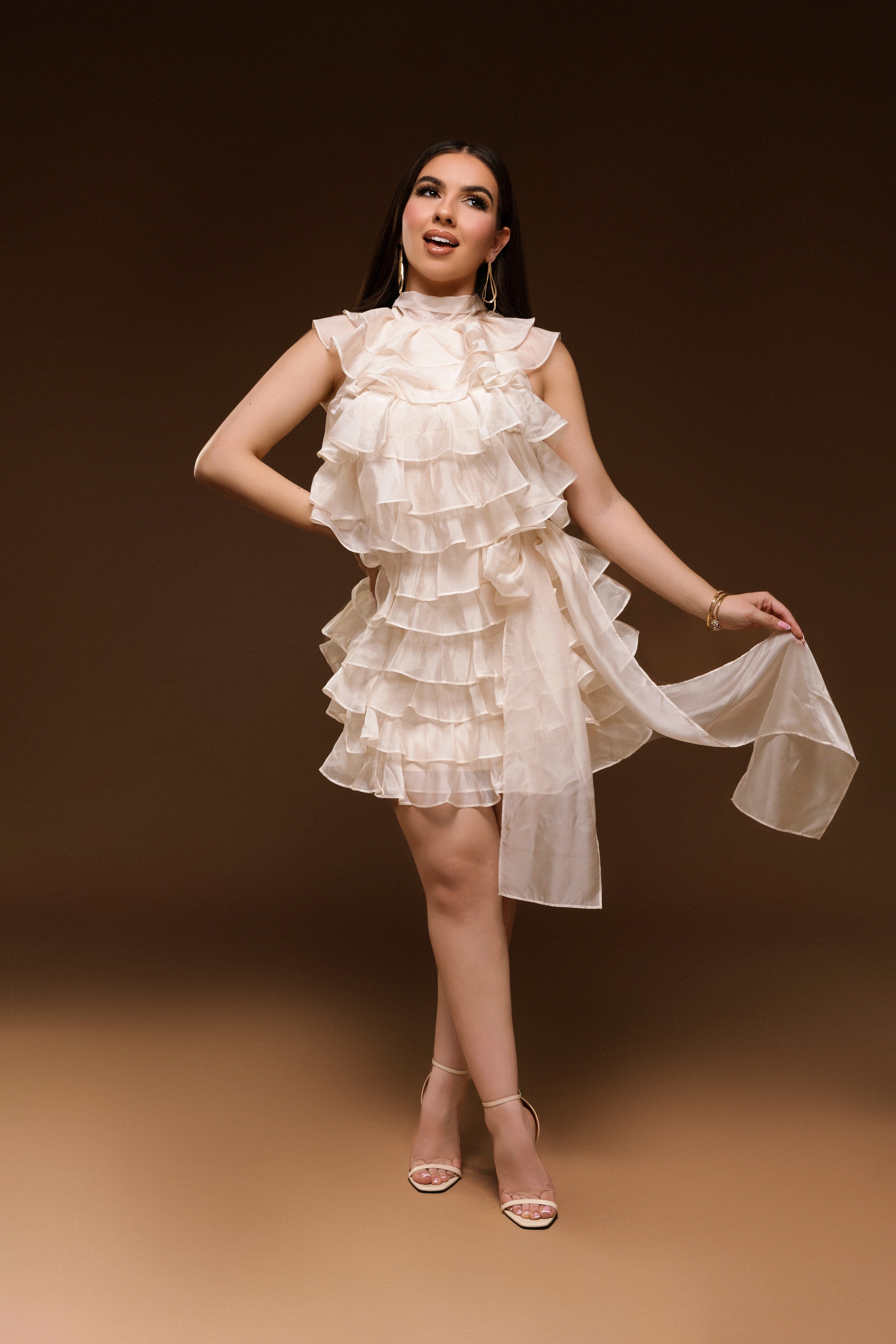 Antonella Layered Ruffle Mini Dress