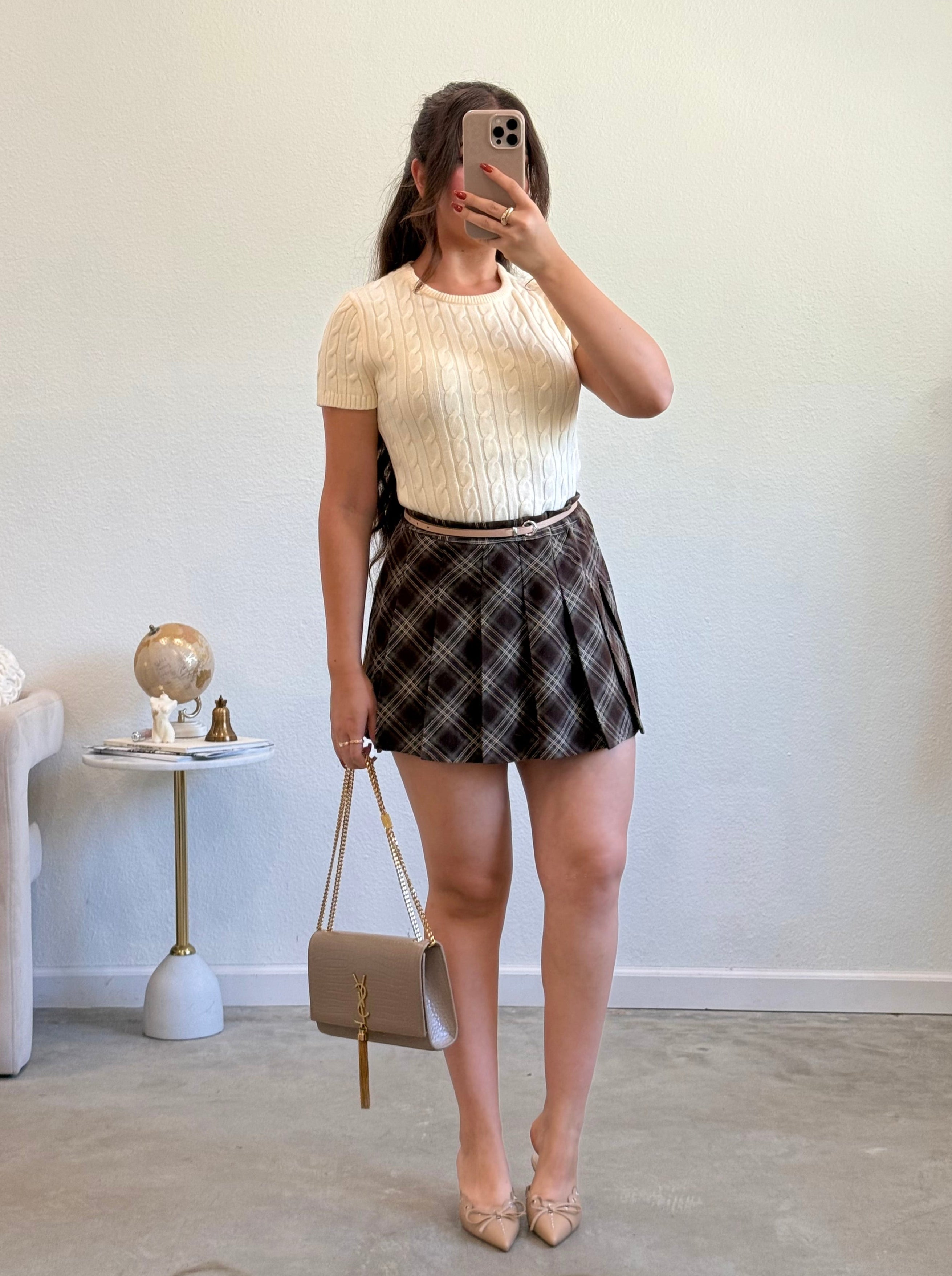 Lorenza Cable Knit Top