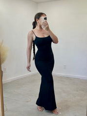 Valerie Cami Maxi Dress (Black)