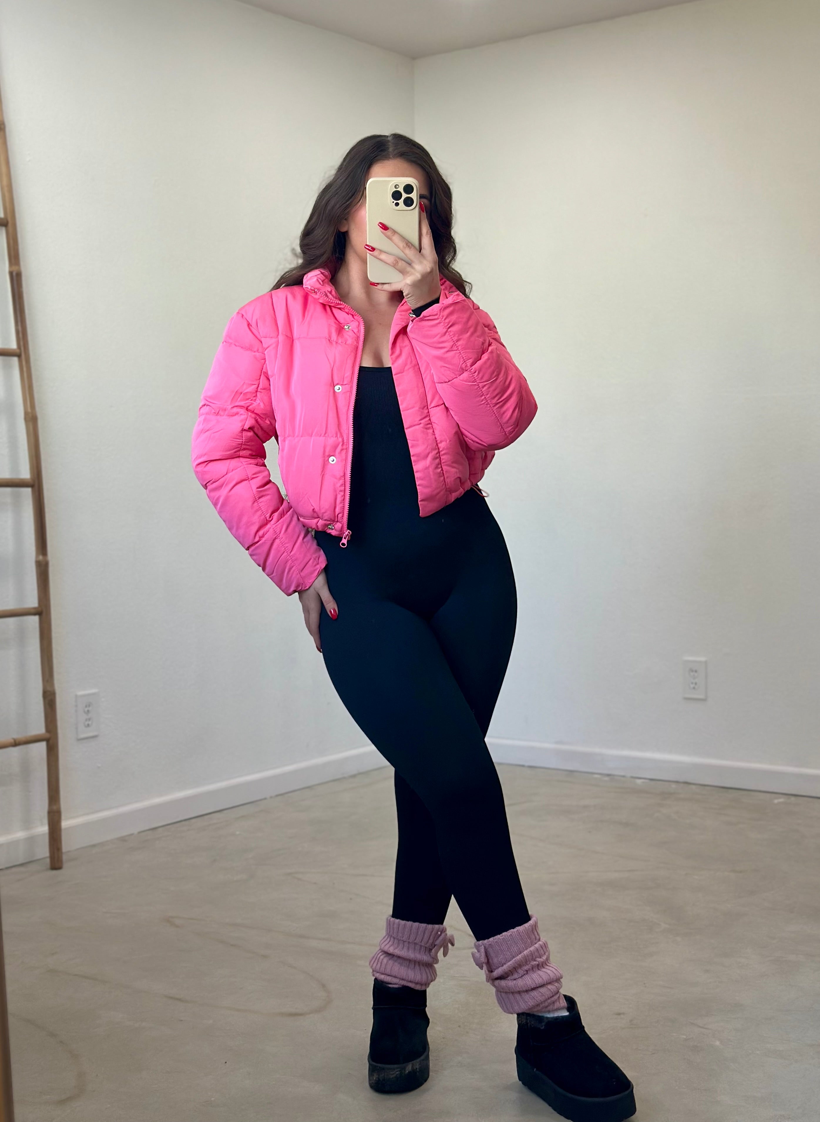 Pa'l Baile Puffer Jacket (Pink) – Valeria'S Boutique