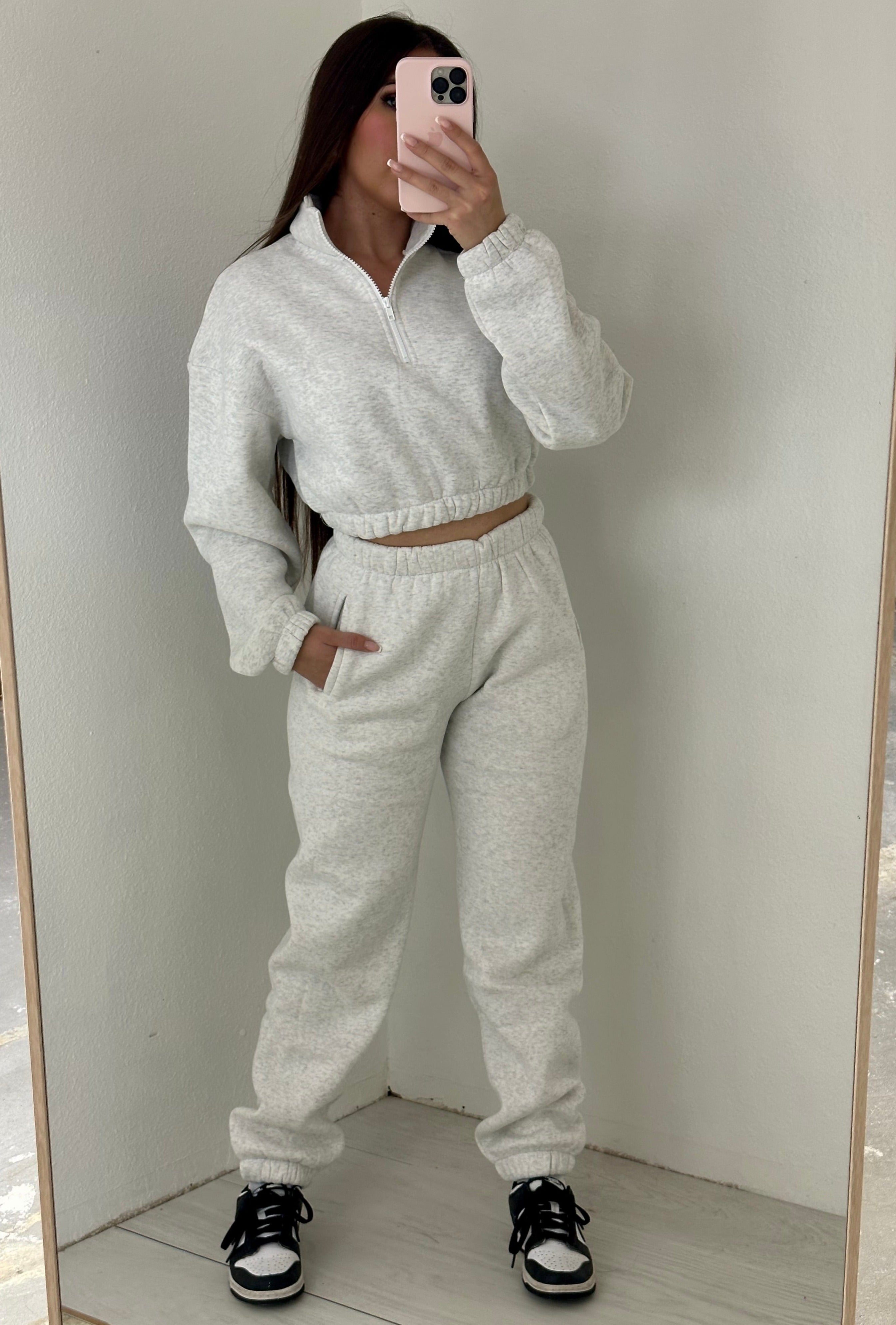 Kim Jogger Sweatpants (Light Grey)