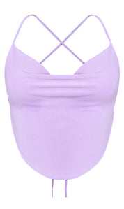 Angie Crop Top (Lavender)