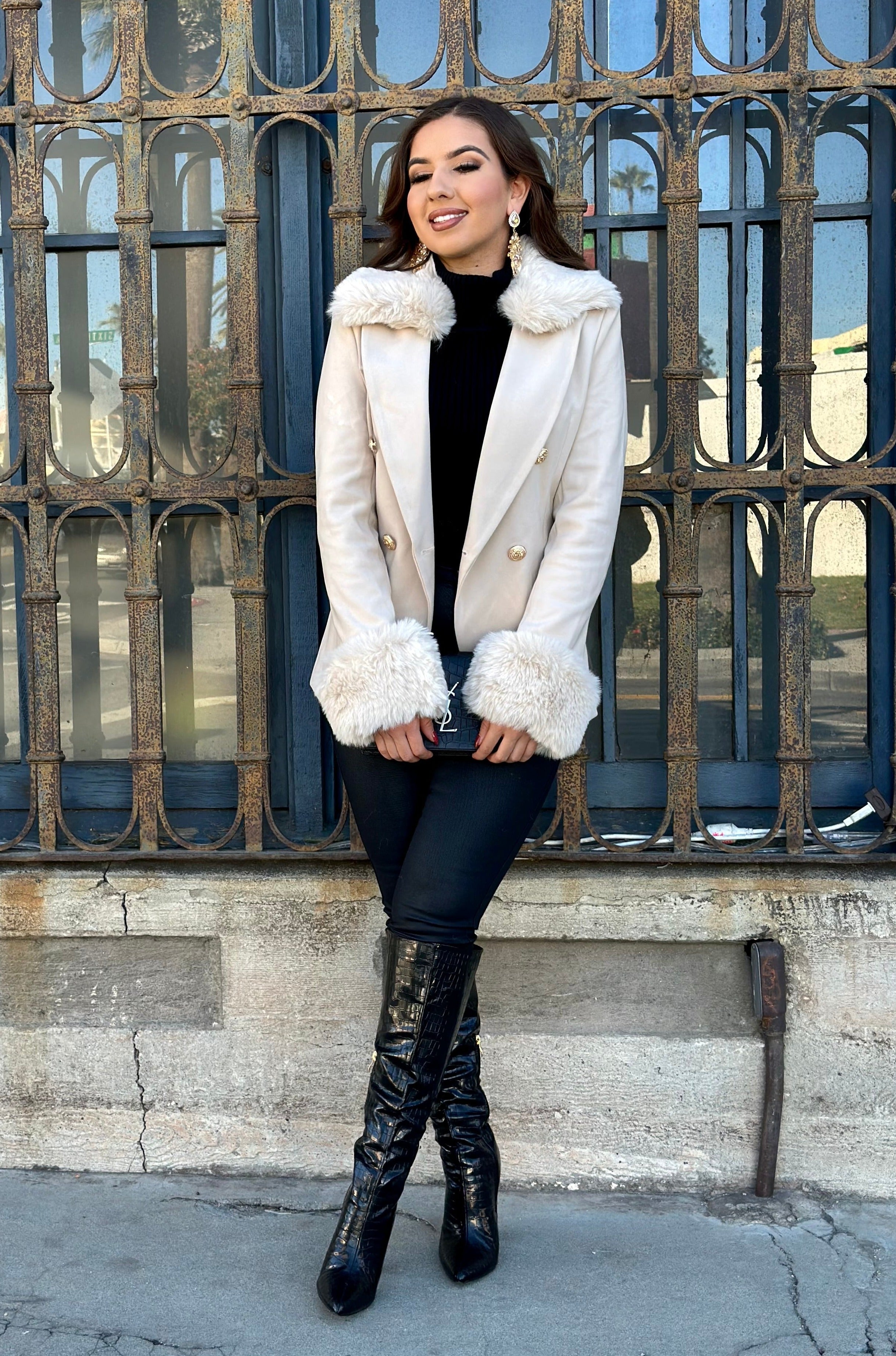 Emily Short Coat (Nude)