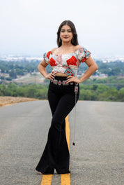 Ariana Crop Top (Red)