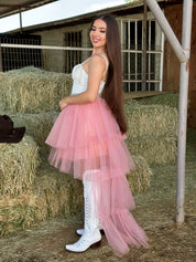 Ballerina High Low Tulle Skirt