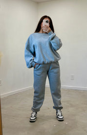 Kim Pullover Sweatshirt (Heather Grey)