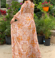 Paisley Print Maxi Dress