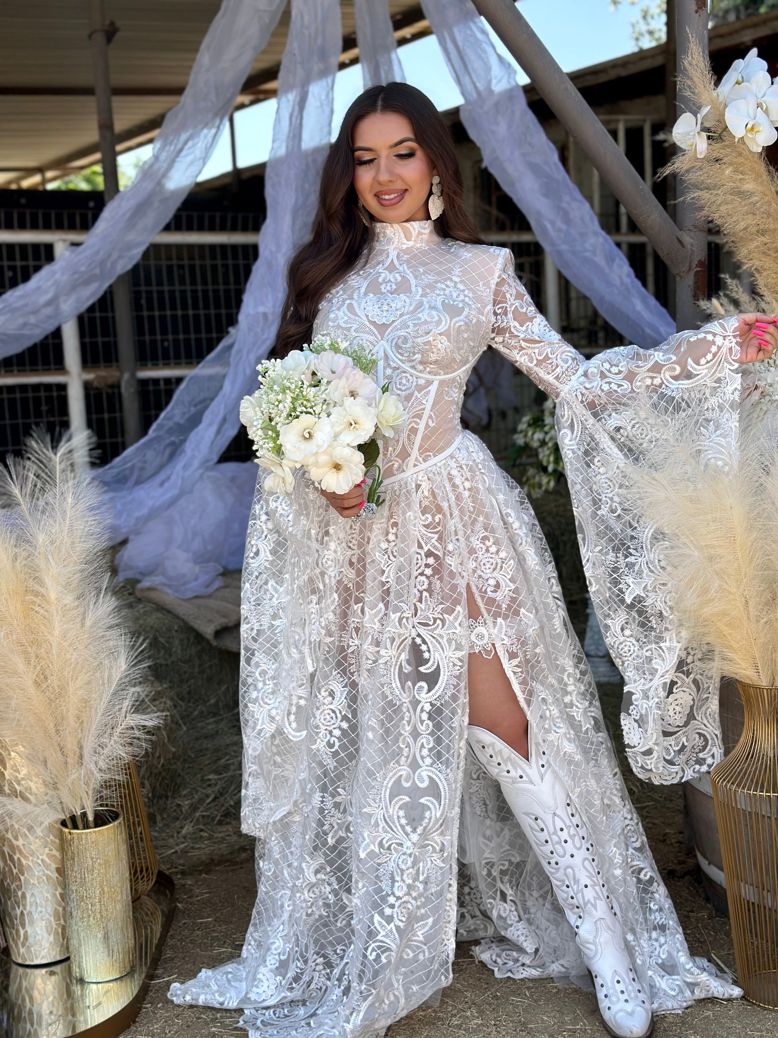 Novia Mia Lace Maxi Dress