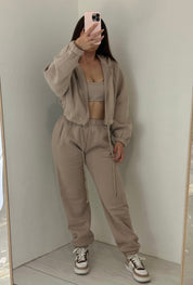 Kim Pant Set (Taupe)