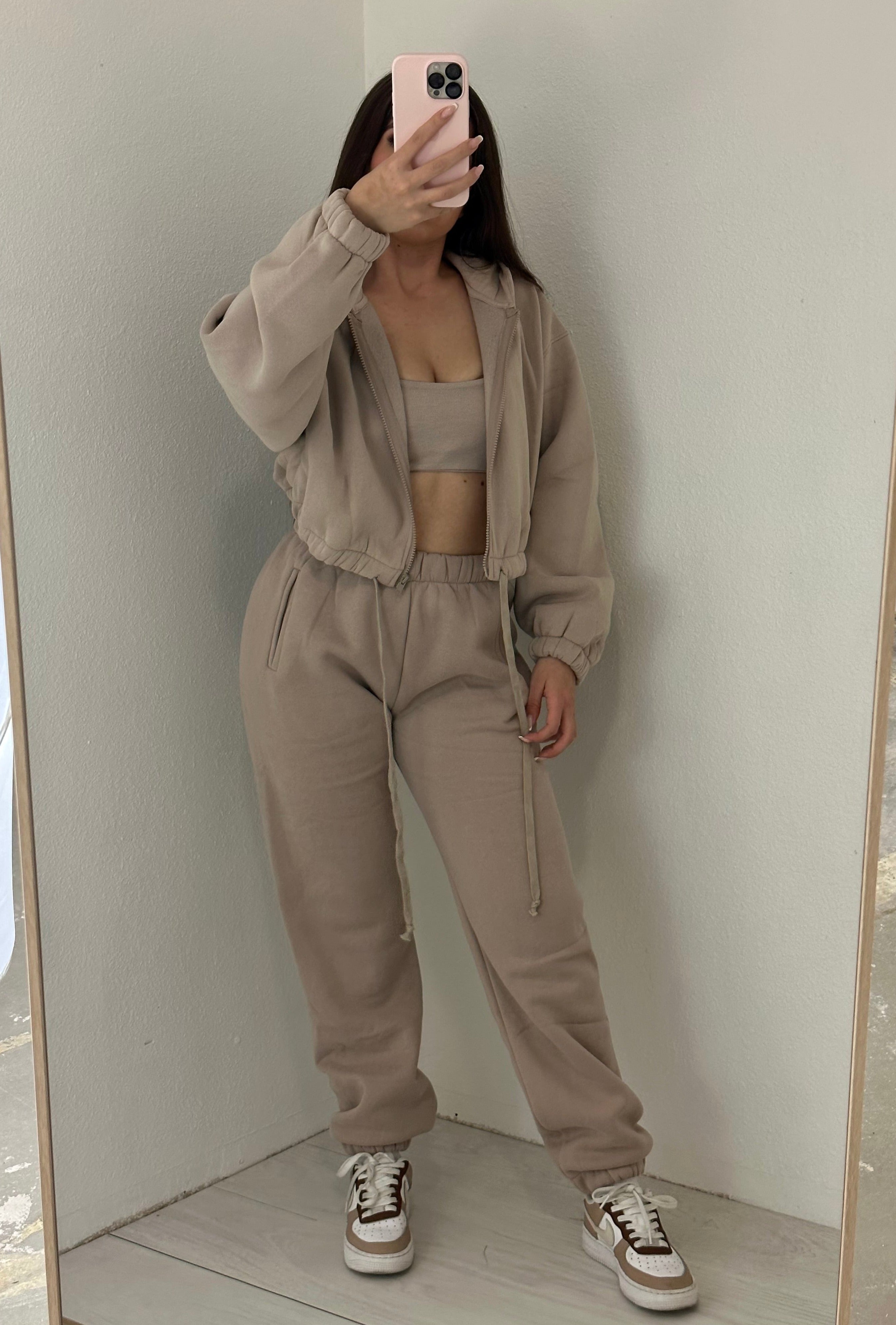 Kim Pant Set (Taupe)