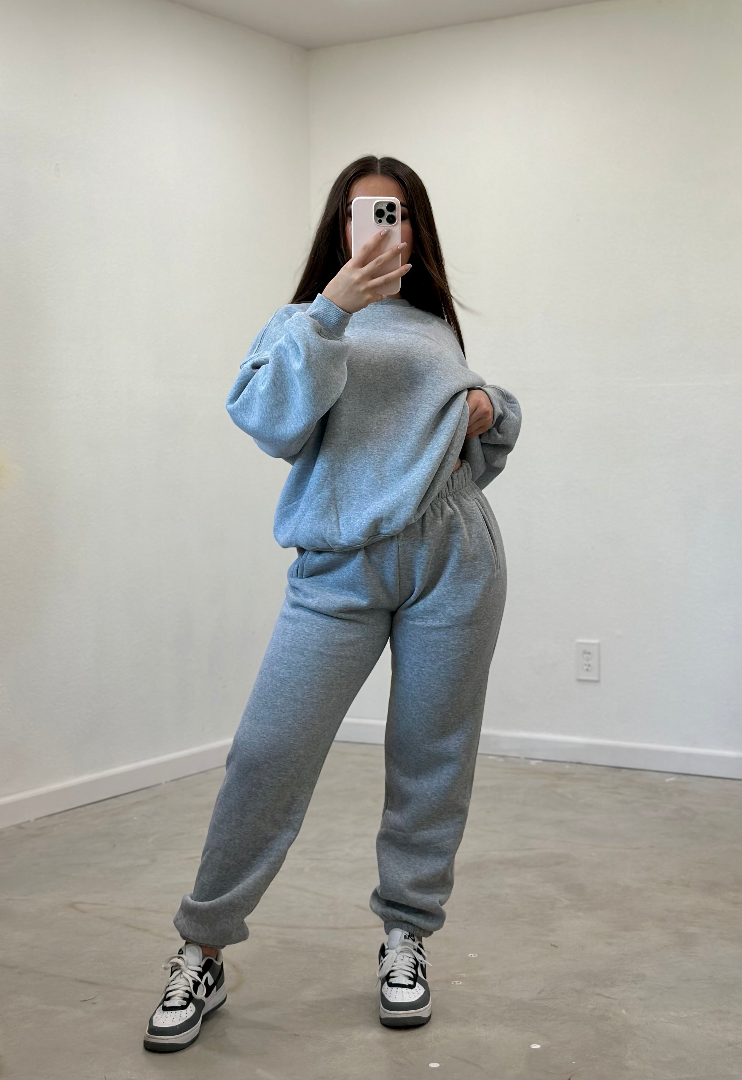 Kim Pullover Sweatshirt (Heather Grey)