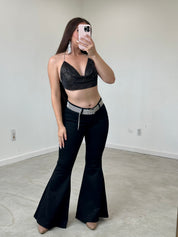 69 Rhinestone Top (Black)
