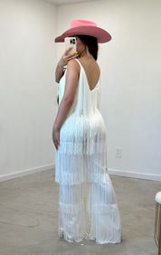 Sadie Fringe Jumpsuit (Black)