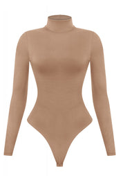 Valerie Turtleneck Bodysuit (Nude) PREORDER - ships out after 1/16