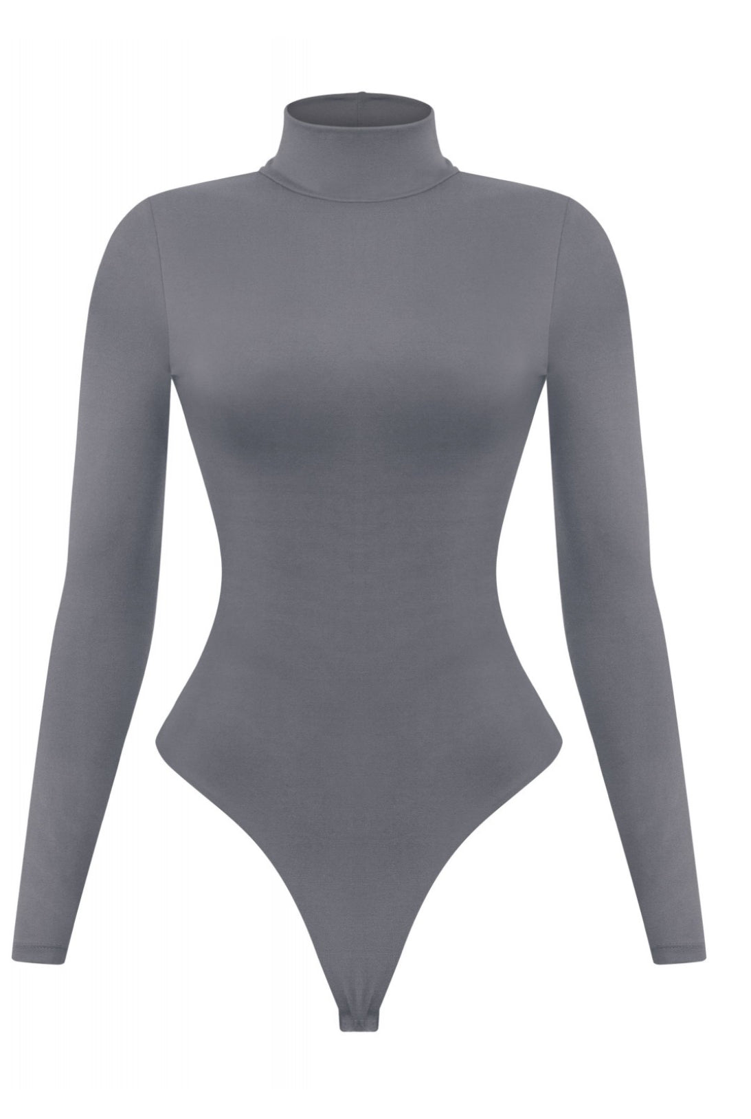 Valerie Turtleneck Bodysuit (Charcoal) PREORDER - ships out after 1/16