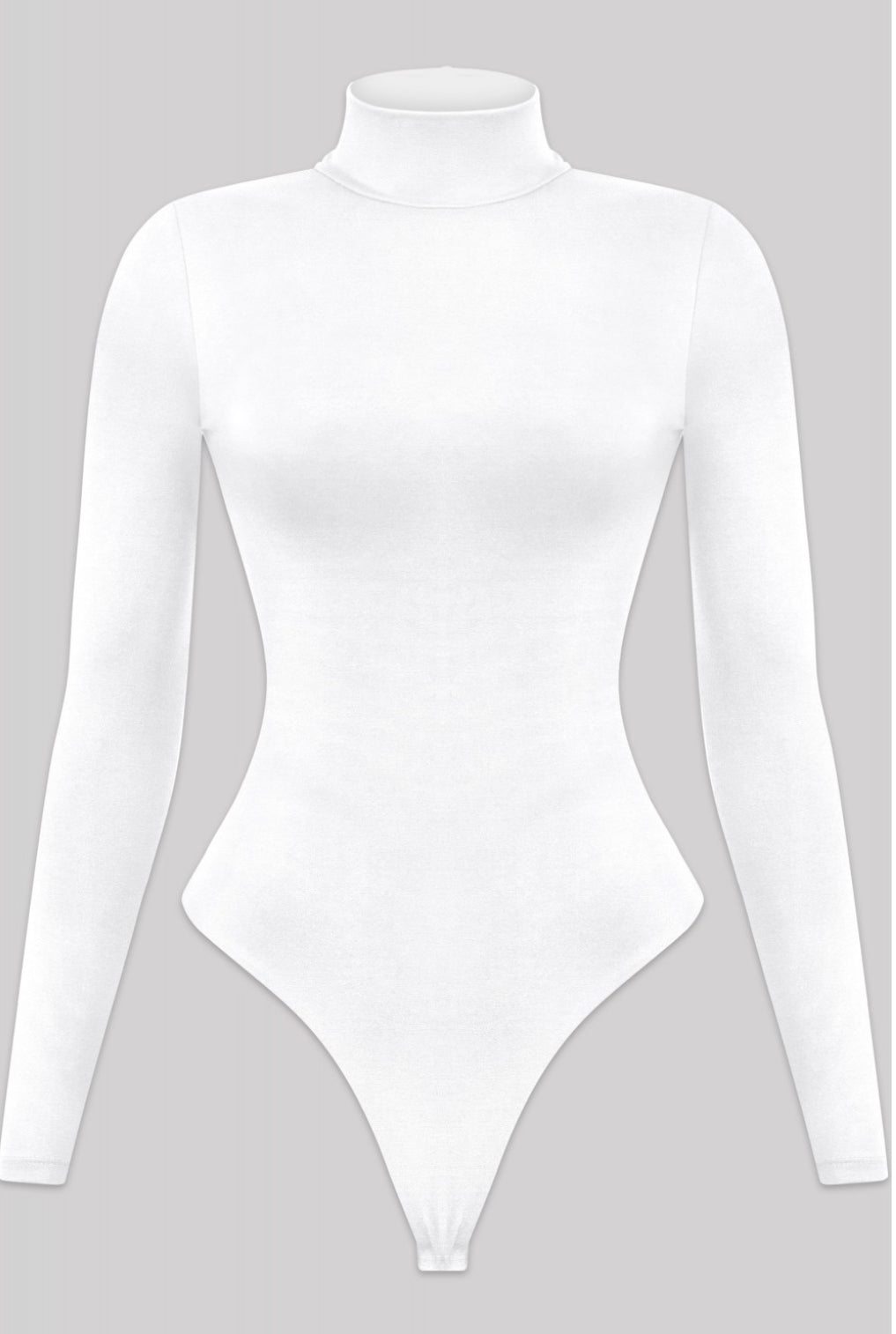 Valerie Turtleneck Bodysuit (White)