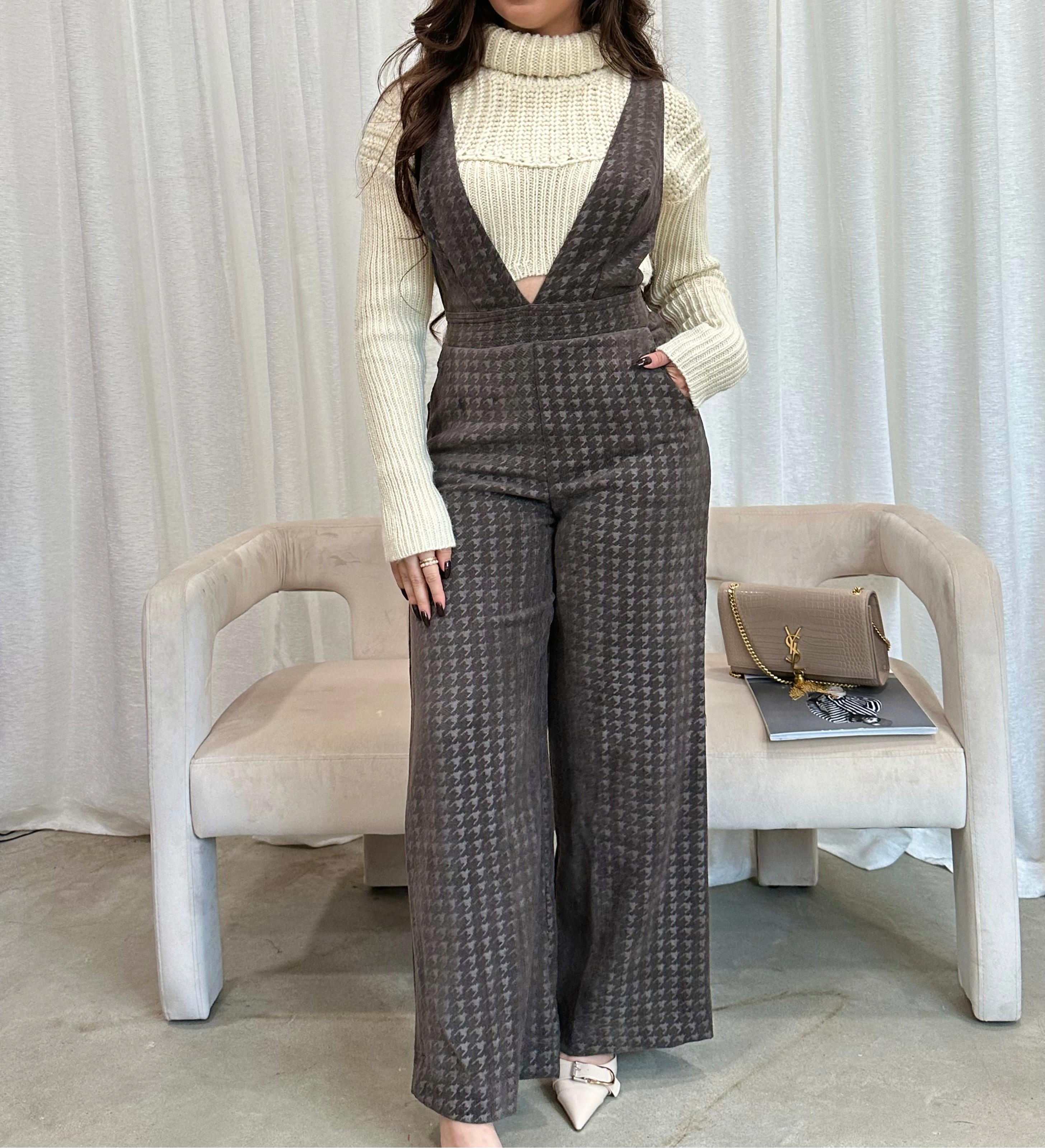 Rivoli Houndstooth Jumpsuit