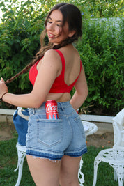 Thrive Crop Top (Red)