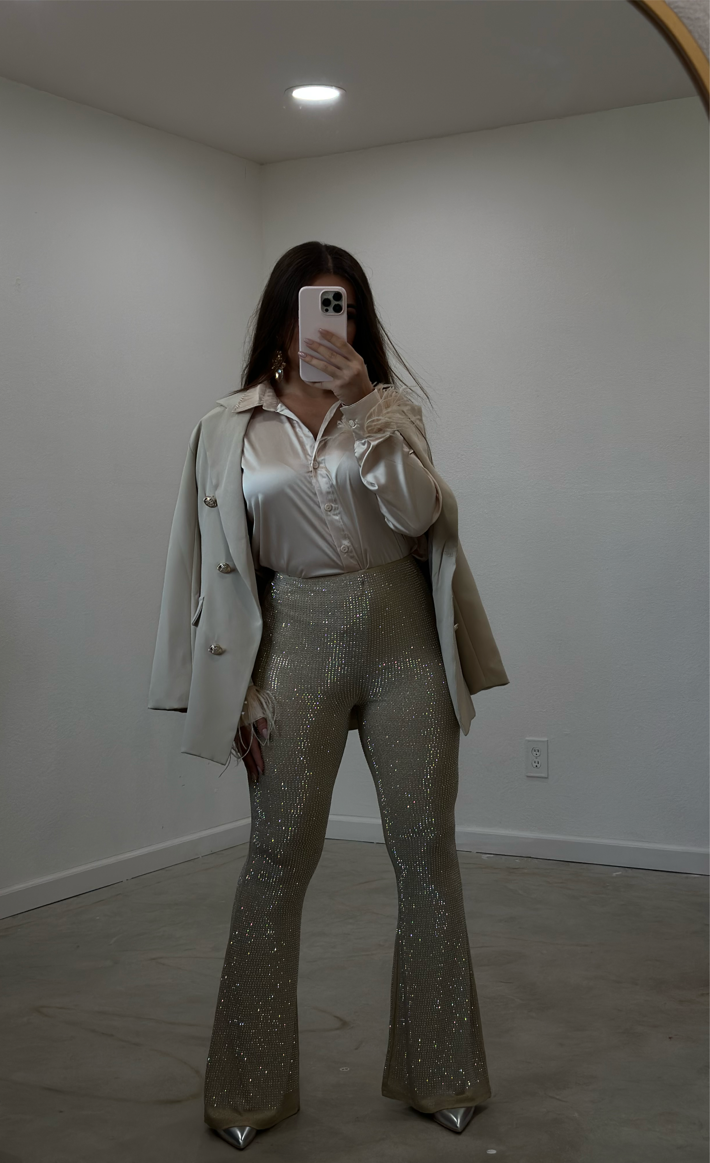 Celine Sparkly Pants (Champagne)