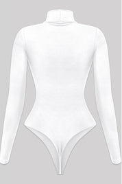 Valerie Turtleneck Bodysuit (White) PREORDER - ships out after 1/16