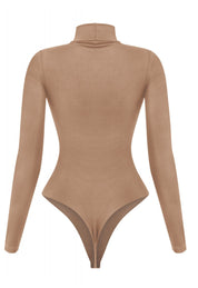 Valerie Turtleneck Bodysuit (Nude)