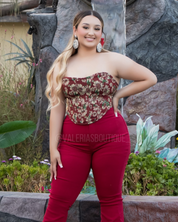 Auburn Sunflower Corset Top