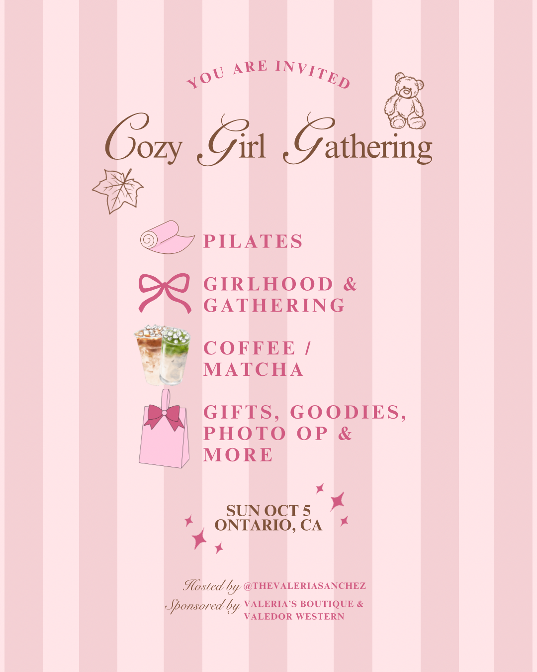 Cozy Girl Gathering 🧸🎀☕️