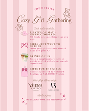 Cozy Girl Gathering 🧸🎀☕️