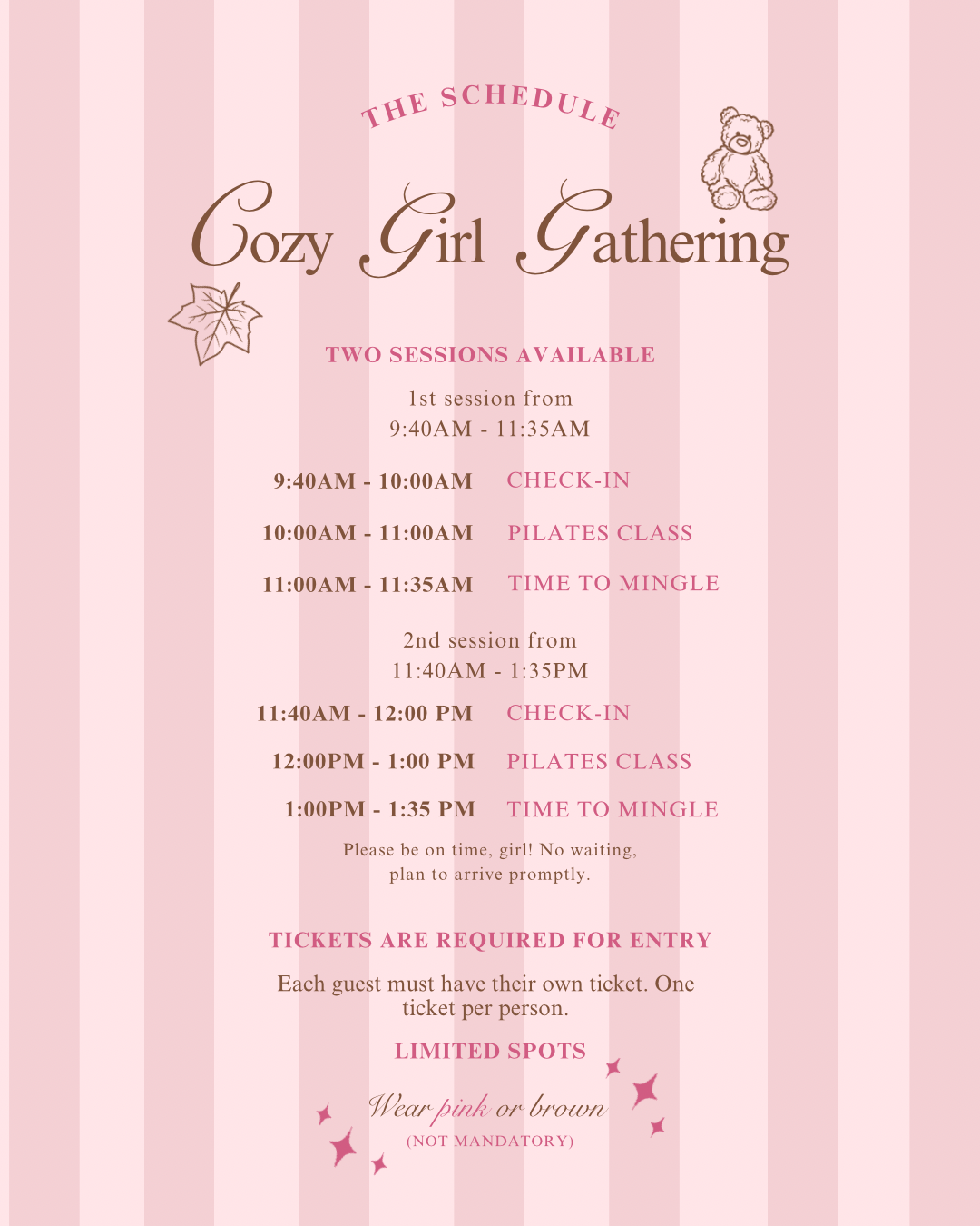 Cozy Girl Gathering 🧸🎀☕️