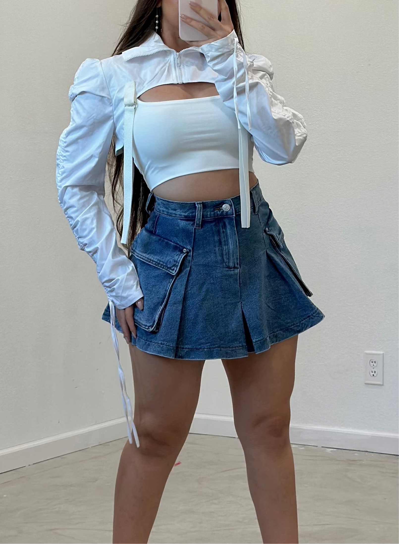 Ashley Denim Mini Skirt