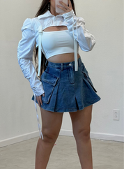 Ashley Denim Mini Skirt