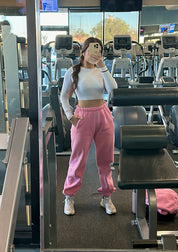 Kim Jogger Sweatpants (Baby Pink)