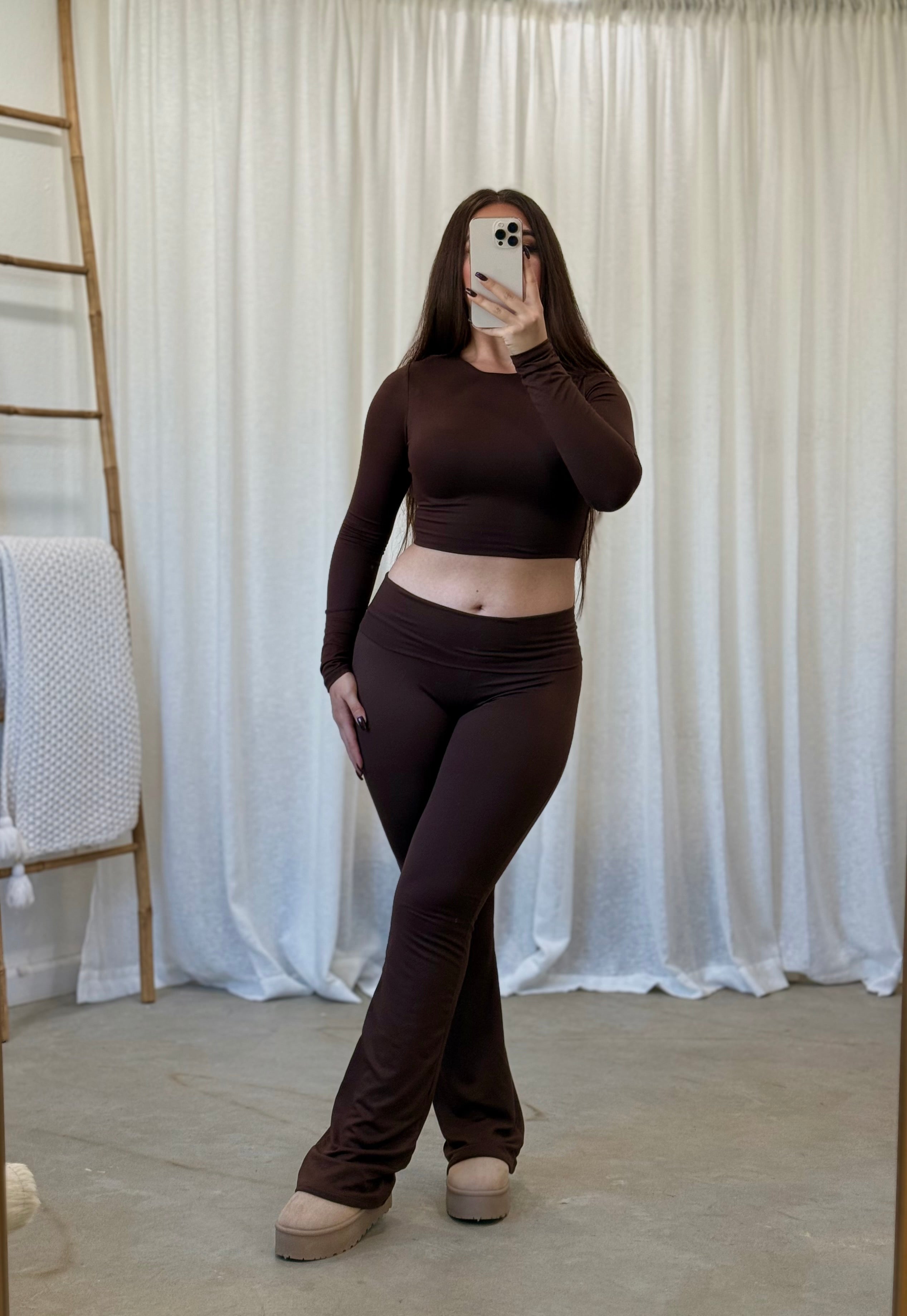 Valerie Flare Pants (Brown)