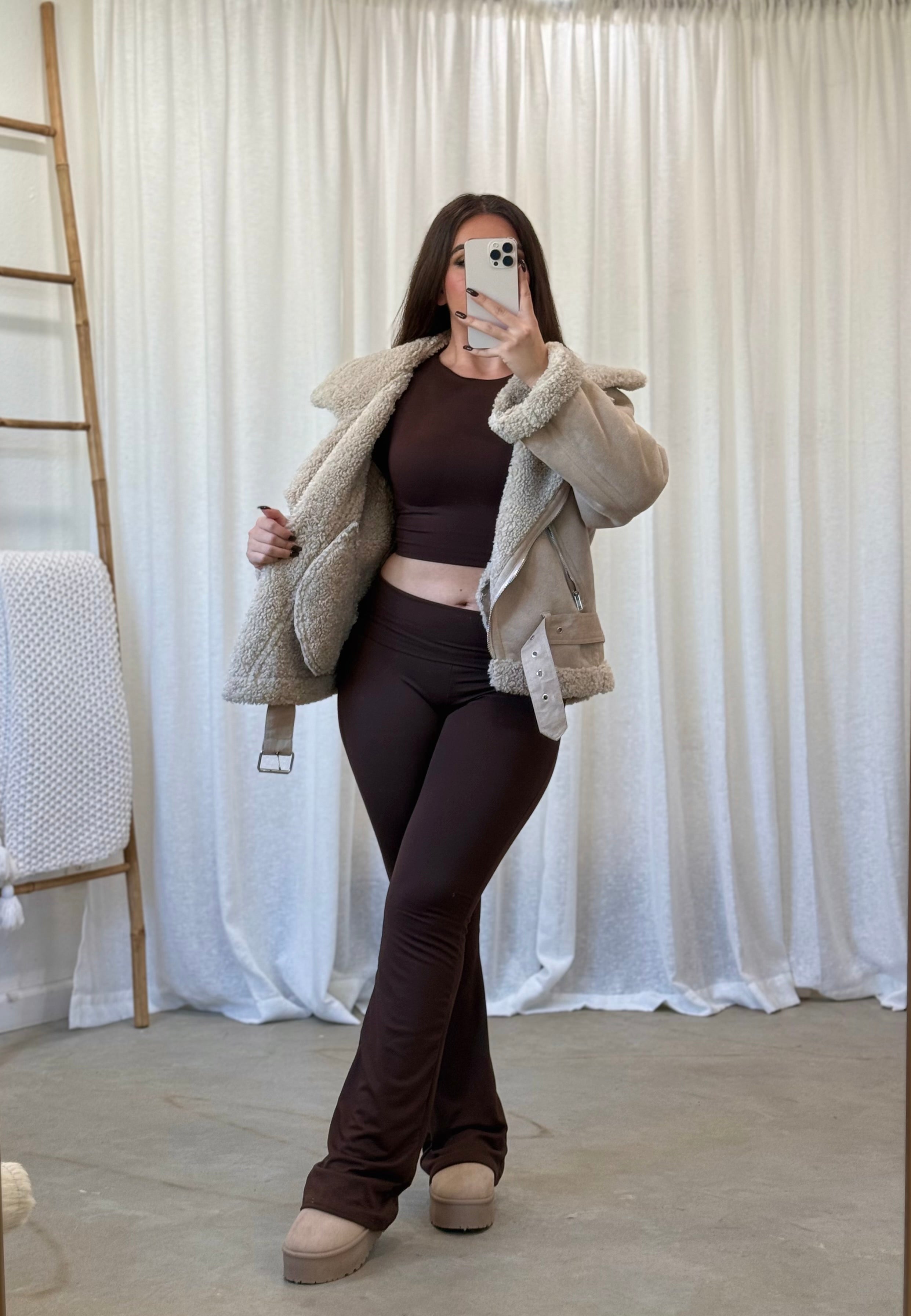 Valerie Flare Pants (Brown)