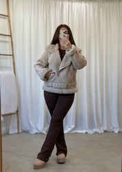 Anne Suede Sherpa Jacket