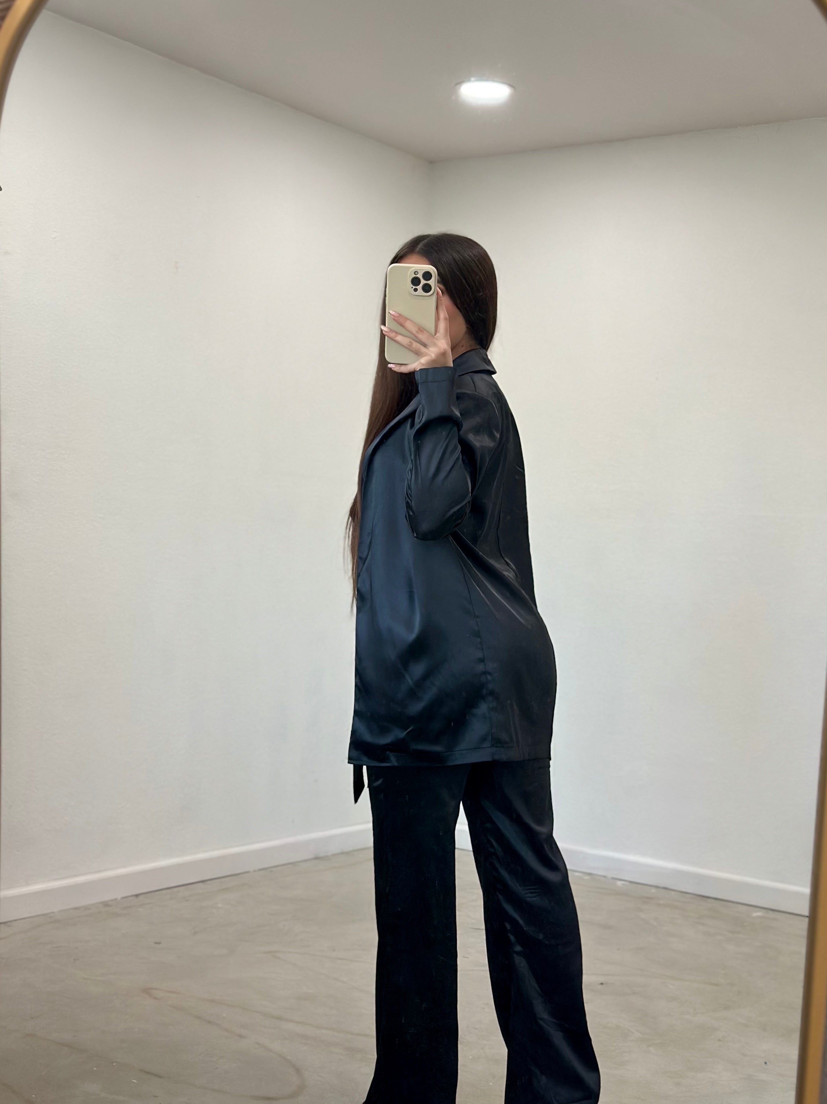 Valencia Satin 3 Piece Set (Black)