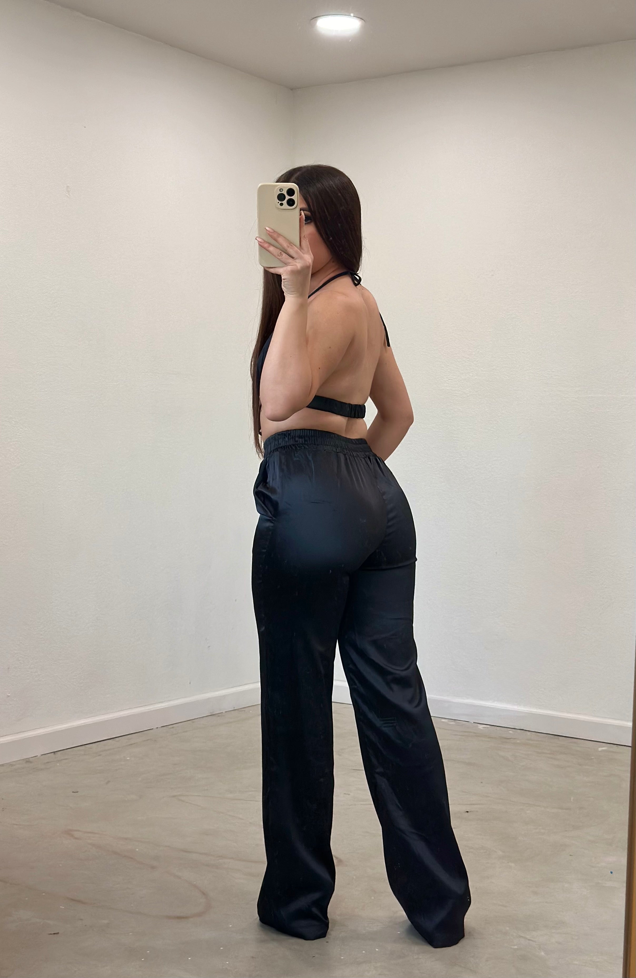 Valencia Satin 3 Piece Set (Black)