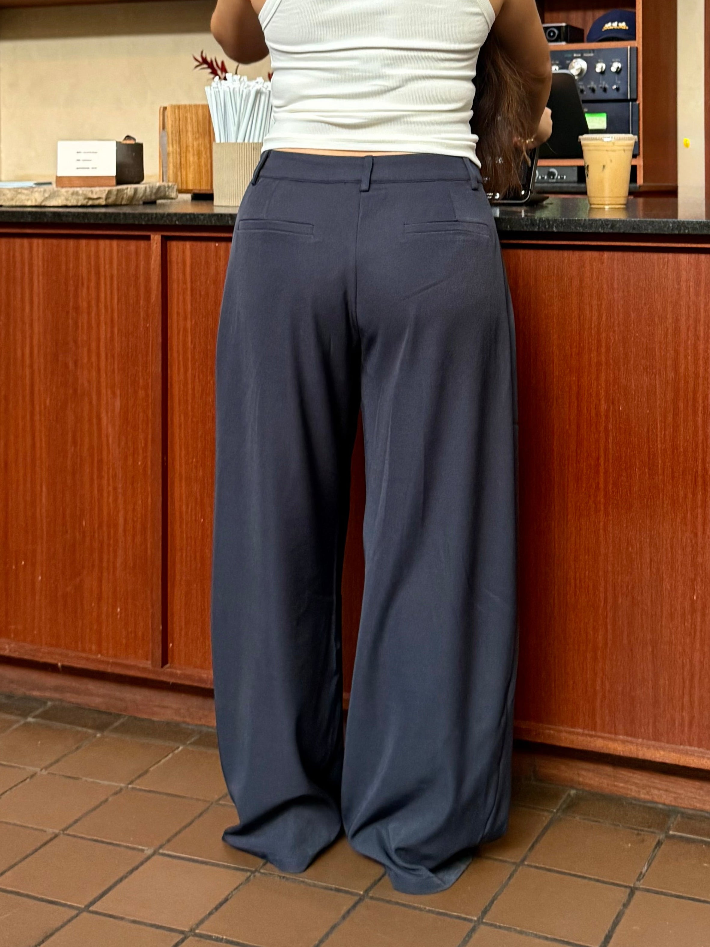 Ralph Wide Leg Trouser Pants