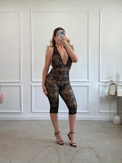 Verona Lace Capri Jumpsuit