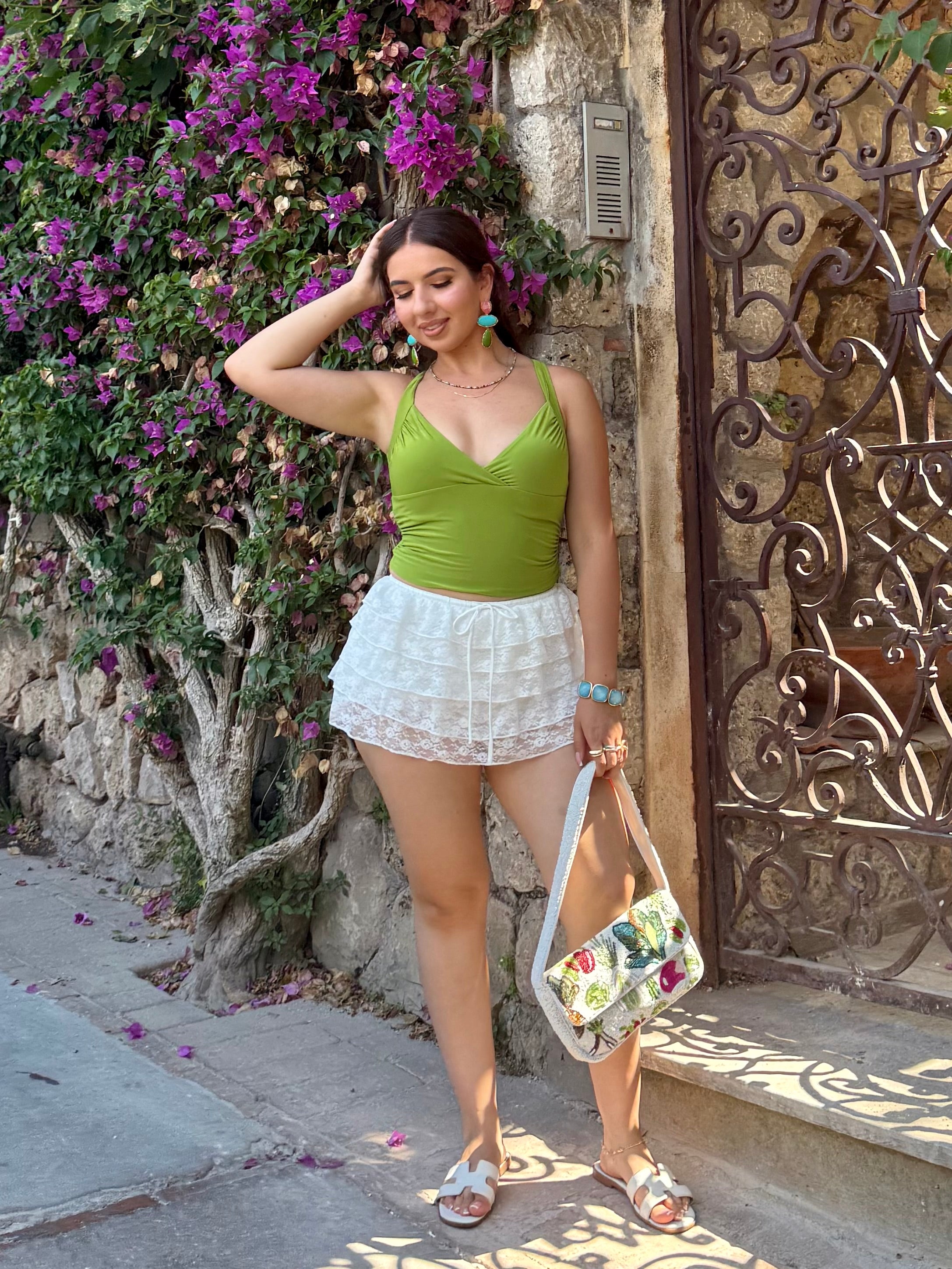 Naylea Back Tie Crop Top