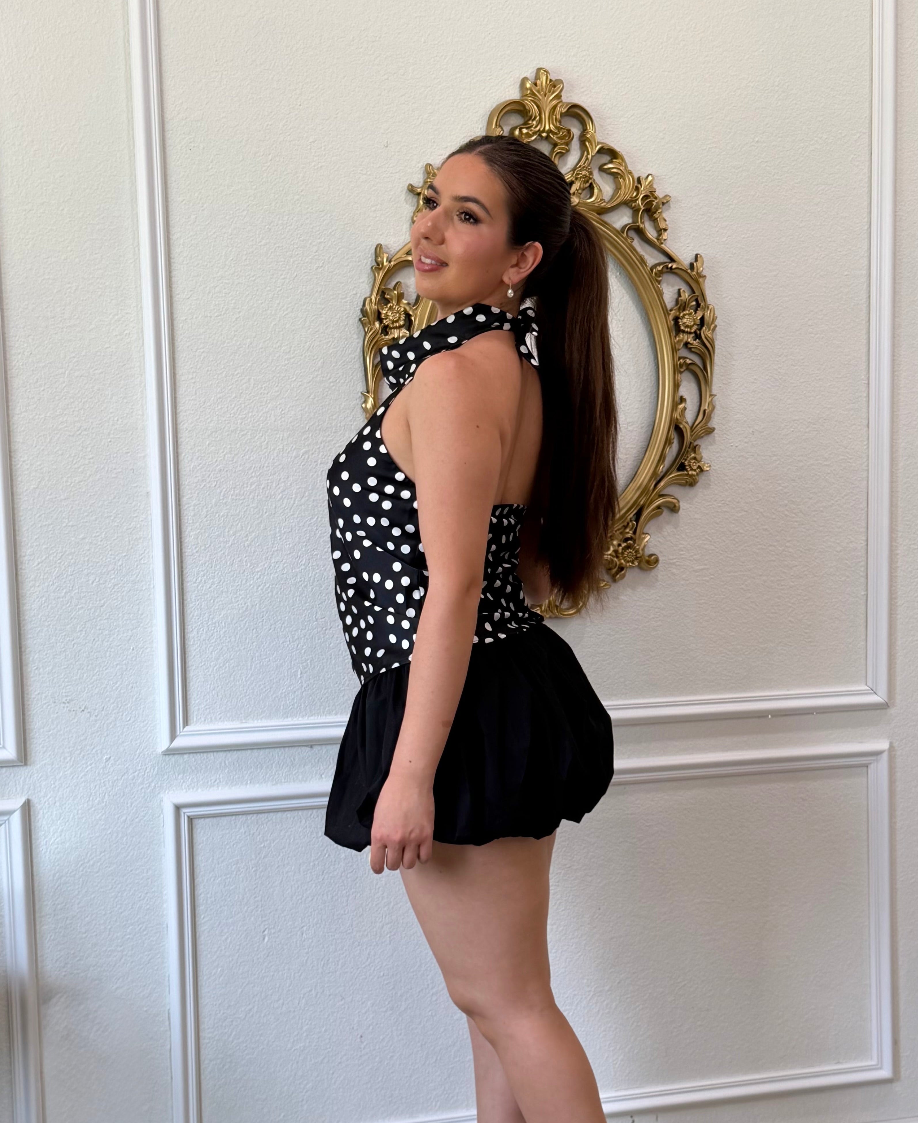 Ophelia Polka Dot Halter Top
