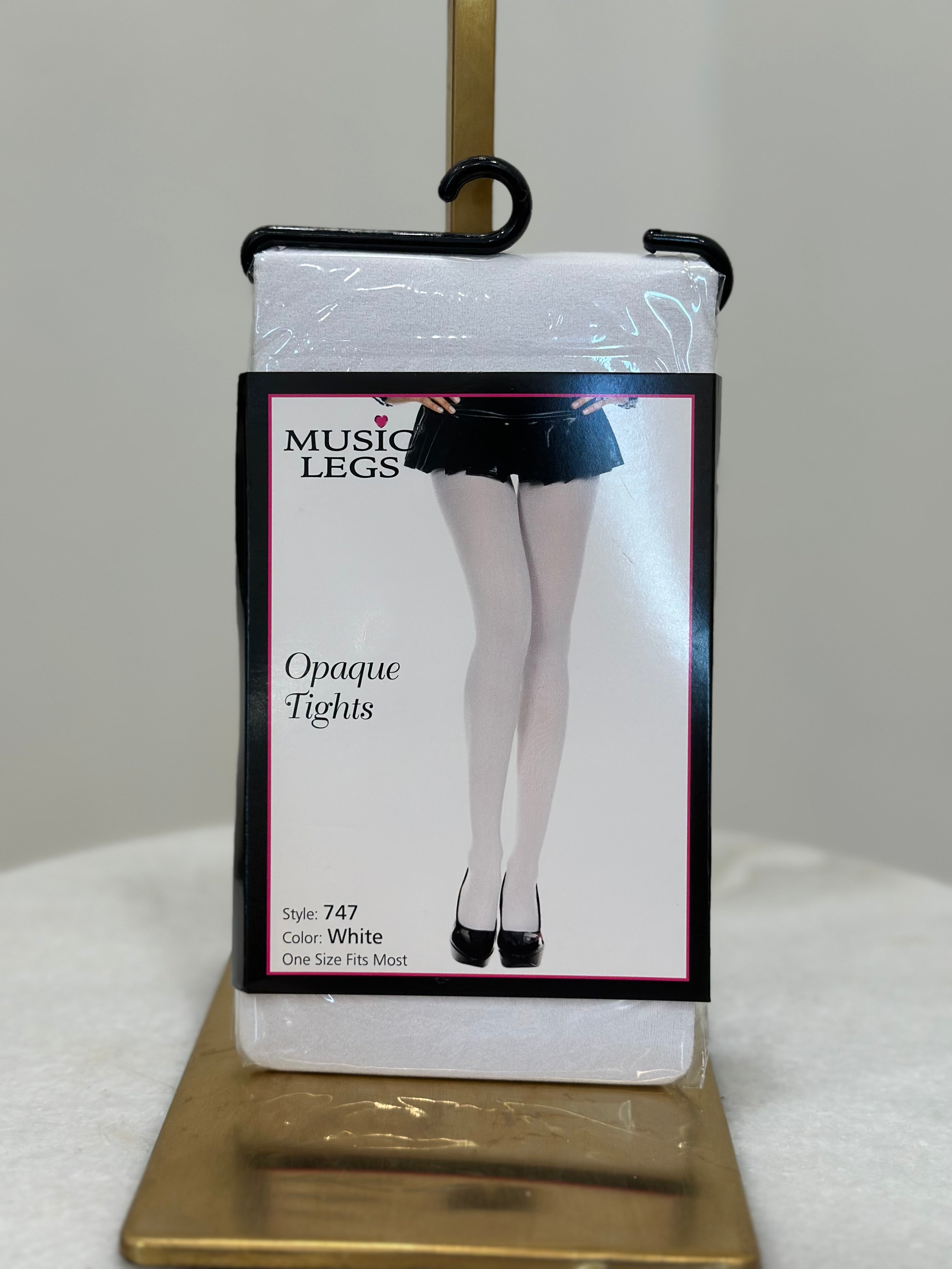 Opaque Tights (White)