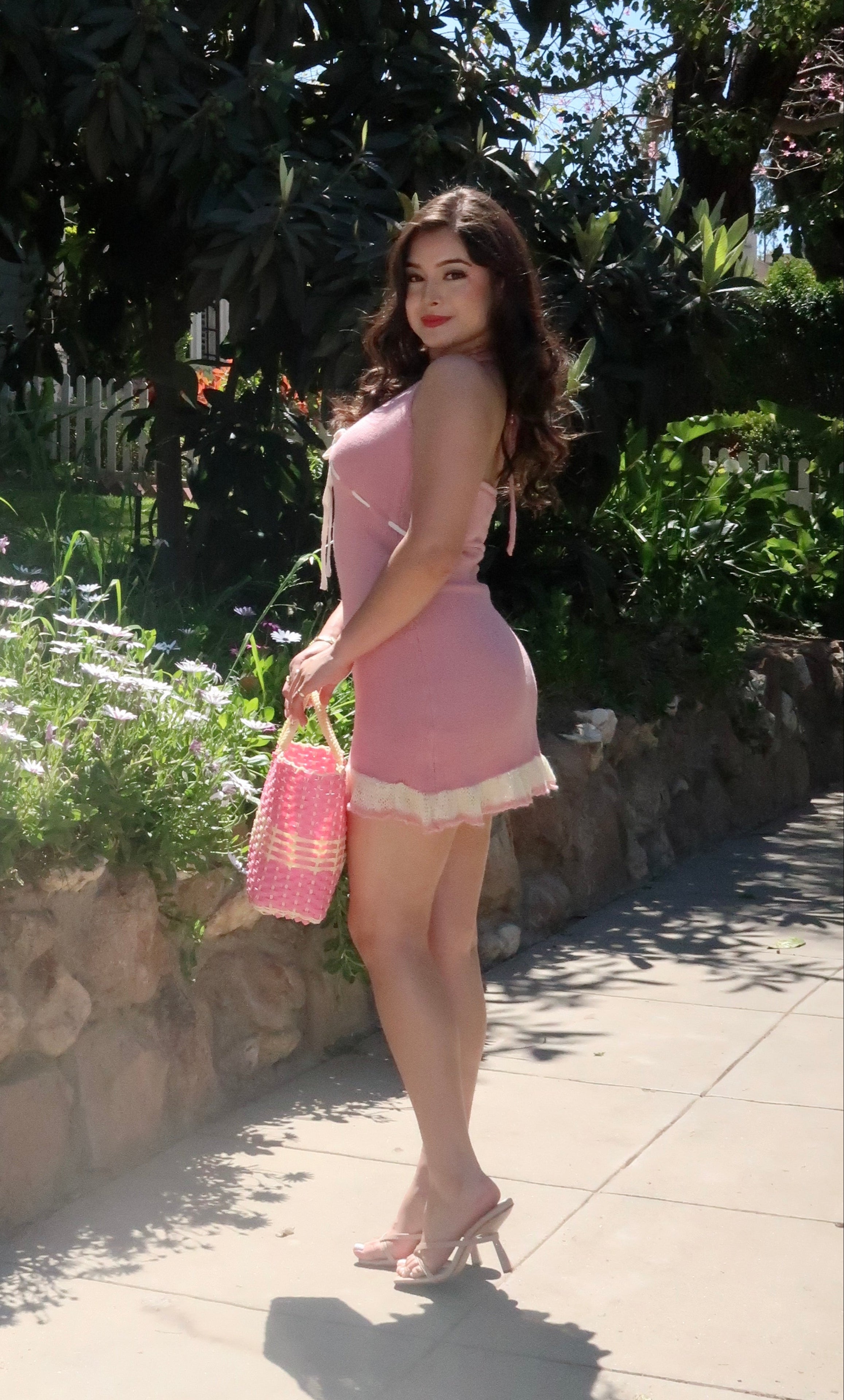 Carnation Halter Mini Dress