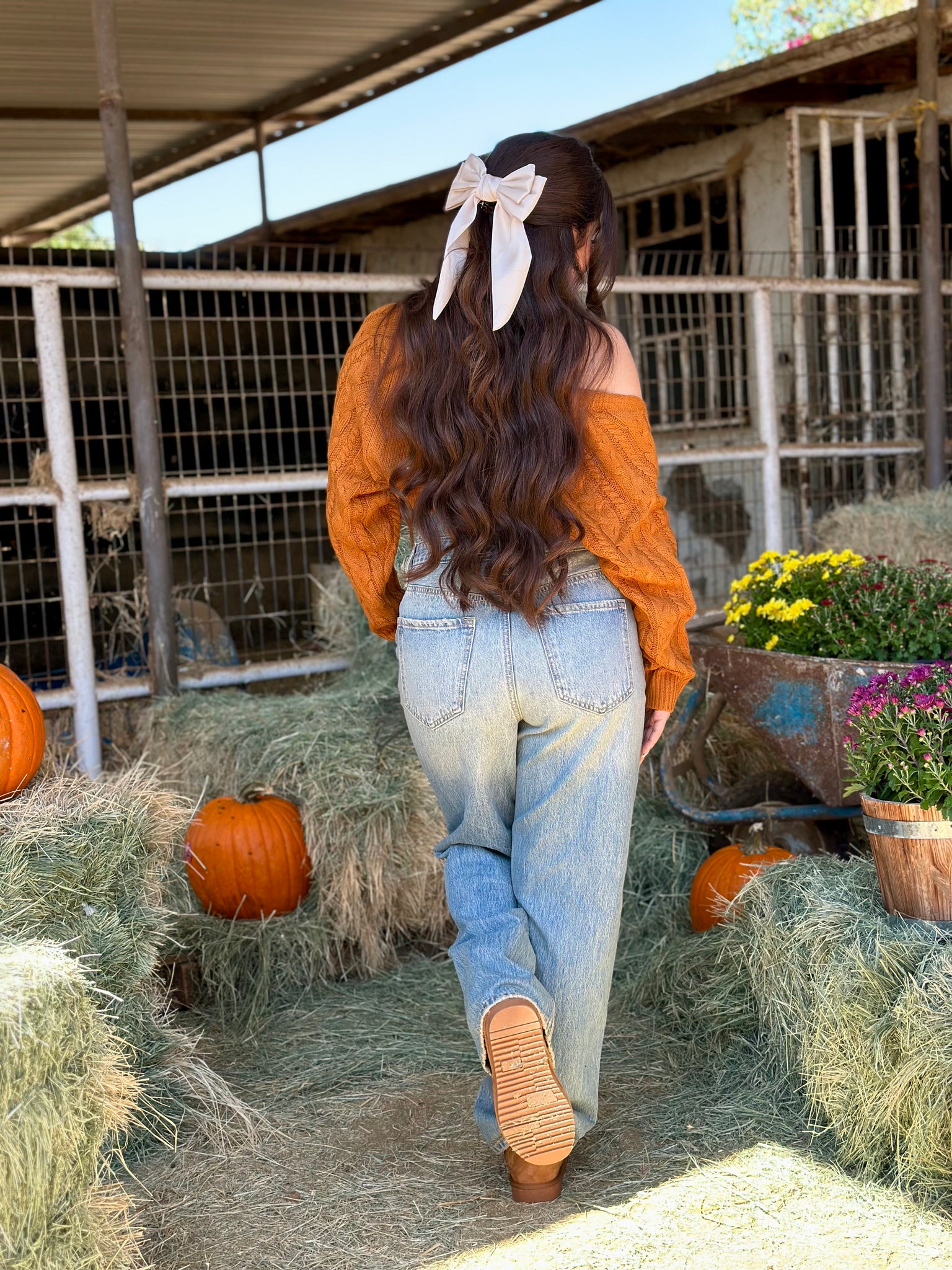 Sweater Weather Knit Bolero (Pumpkin)