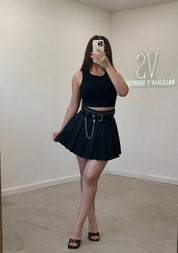 Elle Pleated Mini Skirt