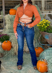 Peekaboo Rust Top