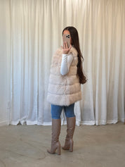 Onika Fur Vest (Beige)