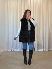 Onika Fur Vest (Black)